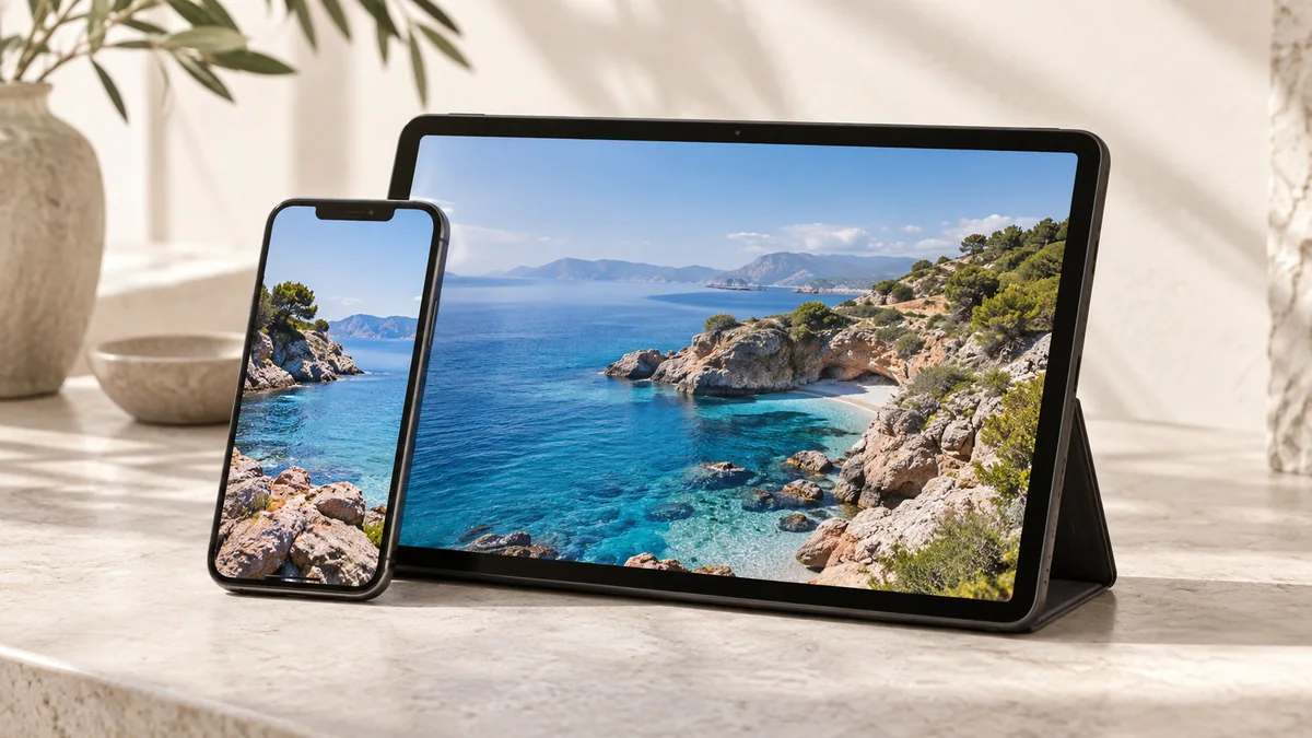 Telefon ve tablet; temsili kategori sahnesi